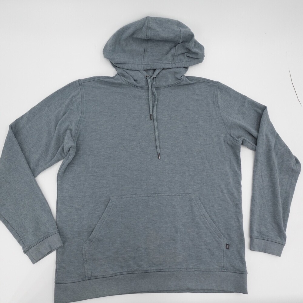 Free Fly Hoodie Mens Medium Green Gray Pullover Bamboo Fleece Moisture Wicking